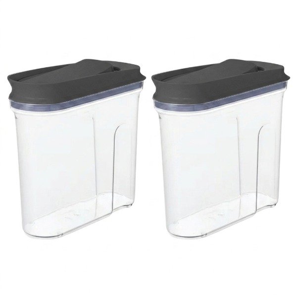Producto - FRASCO HERMETICO DOSIFICADOR GRANDE NEGRO 1,35L (cod. 8634)