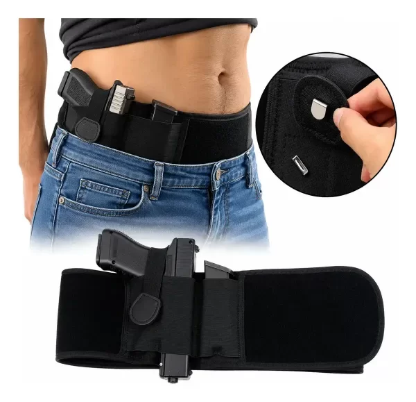 Producto - Faja Pistolera Táctica Porta Arma Cargador Oculta Ajustable - 3