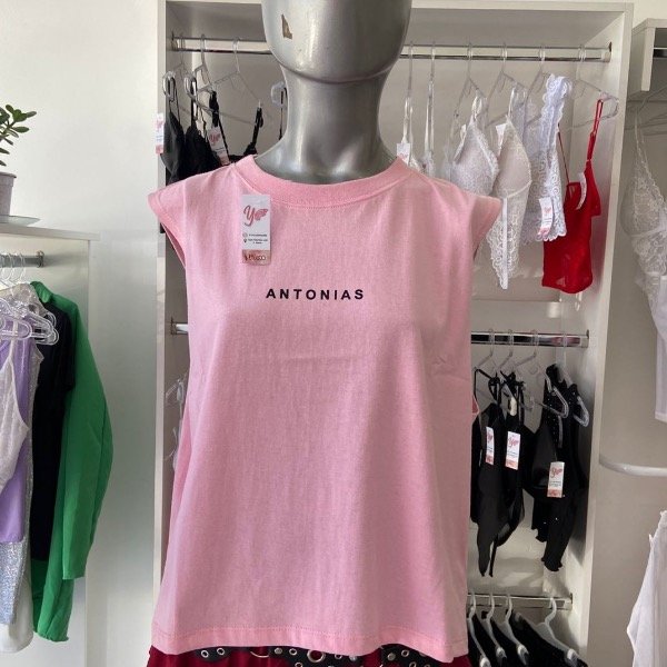 Producto - Boxy fit sin mangas Rosa