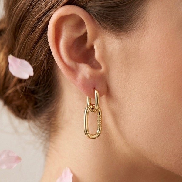 Producto - Aros entrelazados TIFF Plata 925 Dorado