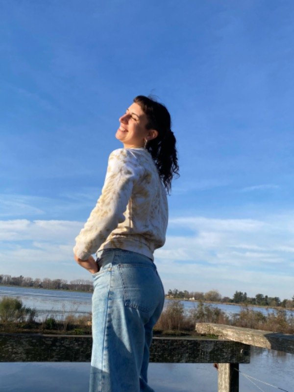 Producto - Buzo Crop Botánico - A pedido