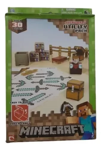 Producto - Fallado!!! Minecraft  Utility Pack Planchas De Paper Craft Para Armar Mojang