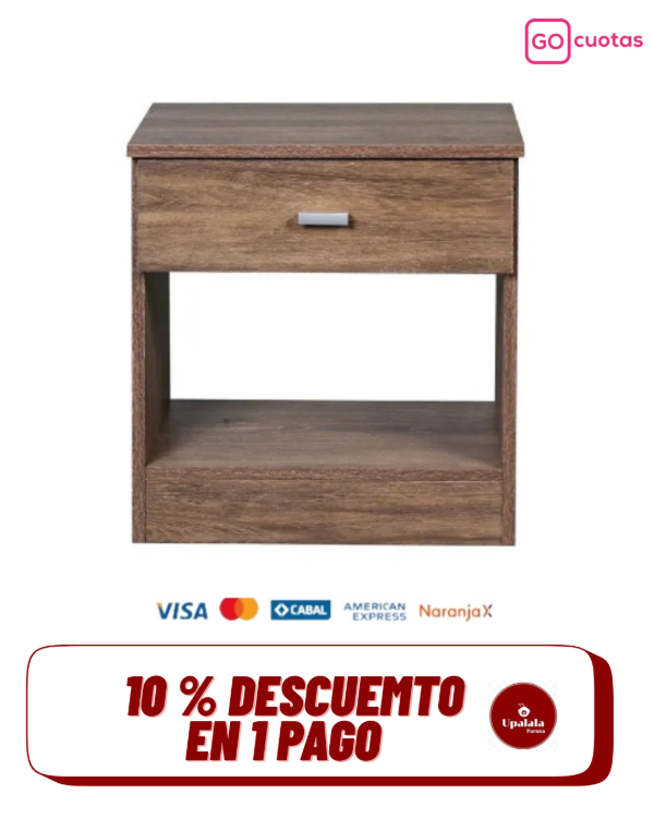 Producto - MESA DE LUZ ECOPACK 1 CAJ MOCCHA RICCHEZZE