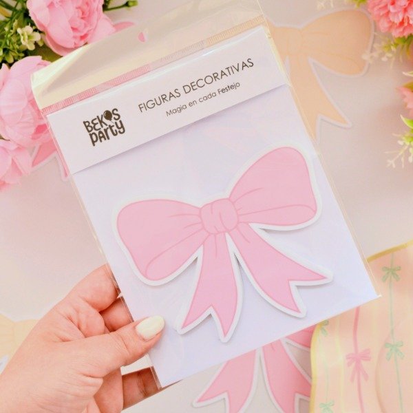 Producto - Figuras Decorativas Moños Coquette x 8