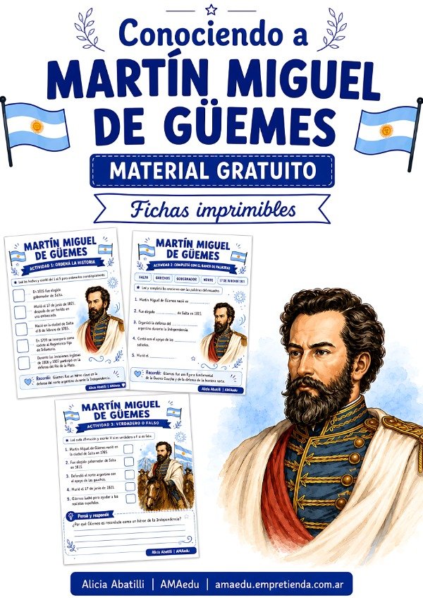 Producto - CONOCIENDO A GÜEMES (Material Gratuito)