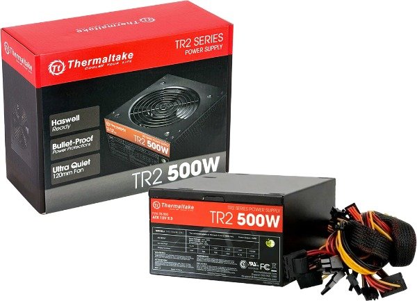 Producto - Fuente ATX Thermaltake TR2 500w 12 Pulgadas Color Negro (922001499-2)