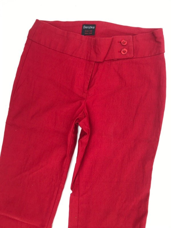 Producto - Oxford red pants BERSHKA - 2