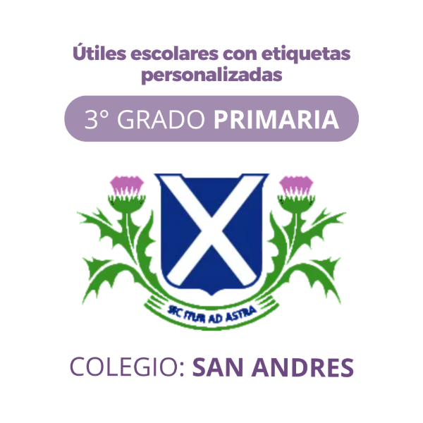 Producto - Caja Escolar - Colegio San Andres - 3er Grado PRIMARIA