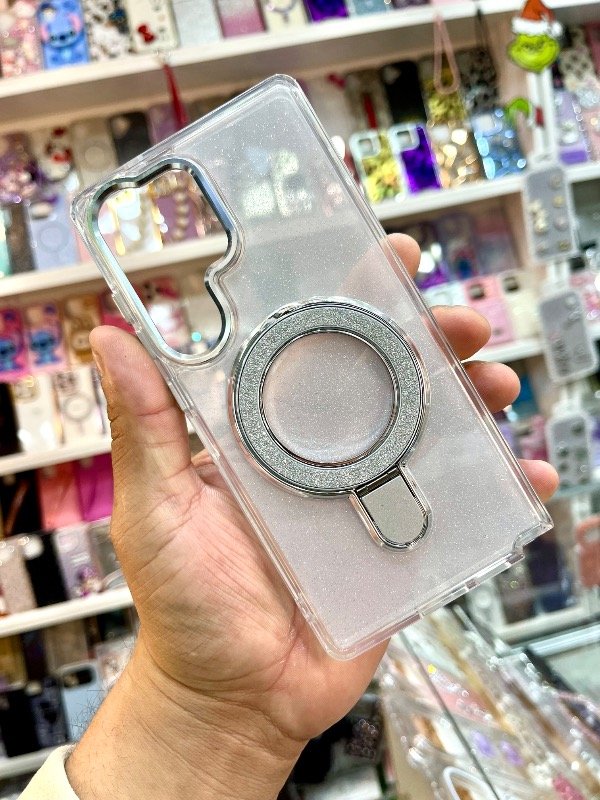 Producto - Funda Mag Safe Brillo con Soporte Samsung S26 ultra