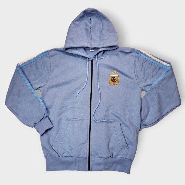 Producto - Campera con friza Adulto Argentina Celeste Talle XL