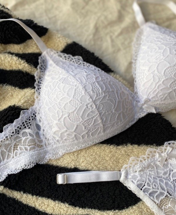 Producto - Conjunto maria encaje blanco