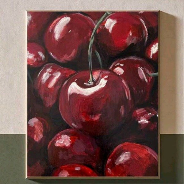 Producto - Diamond painting Cerezas 30x40cm