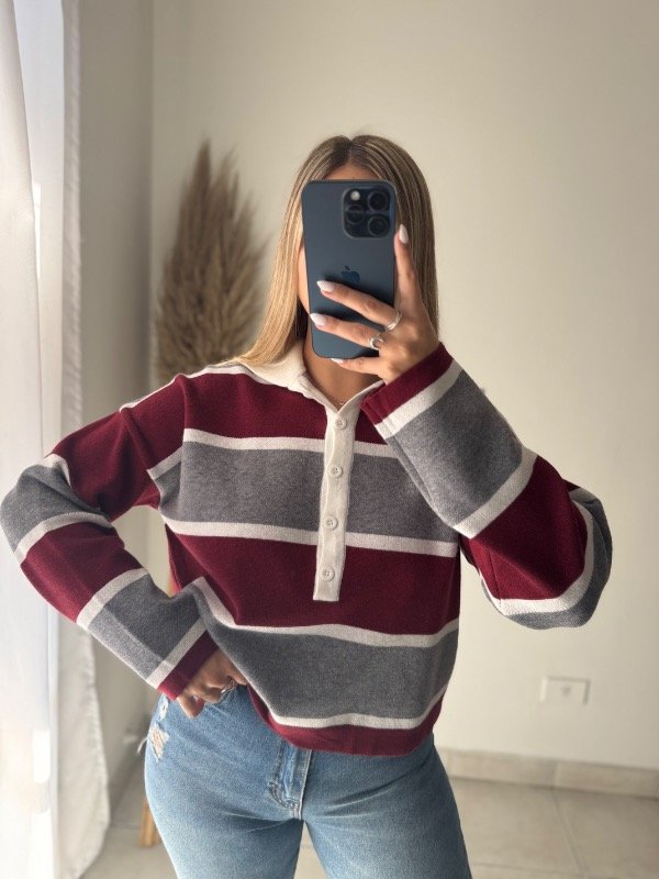 Producto - Sweter LUNA bordo