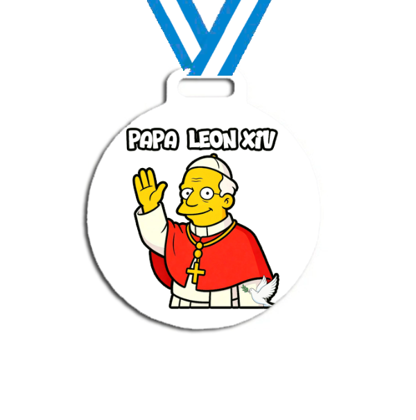 Producto - Medalla Plastica Personalizada visita Papa León XIV #21 - 0