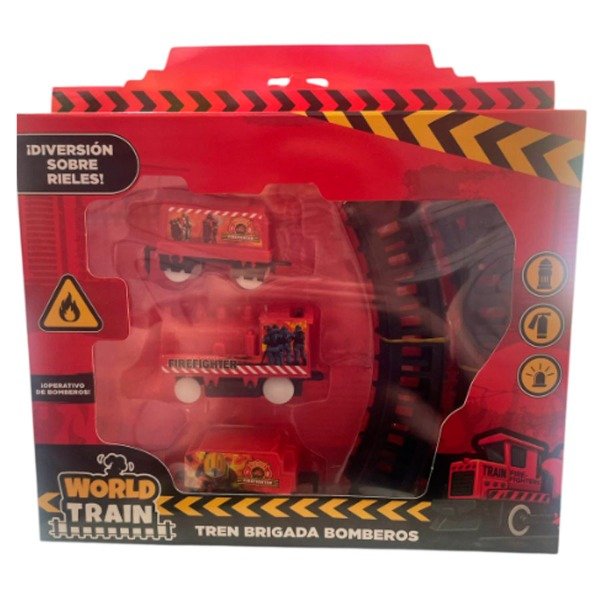 Producto - SET BOMBERO PISTA DE TREN