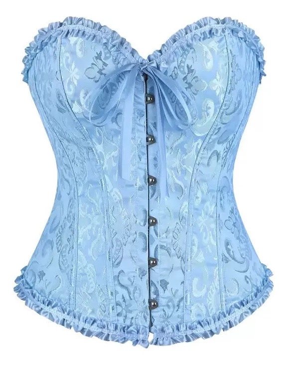 Producto - Corset victoriano celeste
