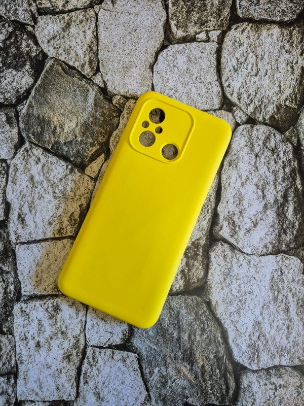 Producto - Funda silicone case Xiaomi Redmi 12c amarilla