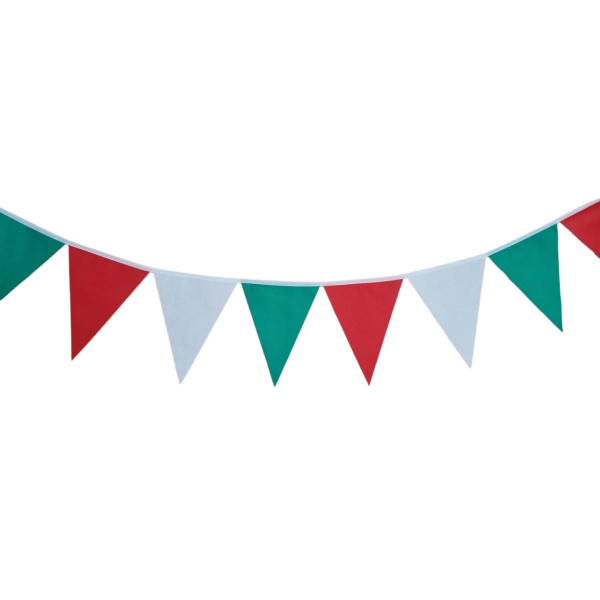 Producto - Mini Banderín Verde - Blanco - Rojo