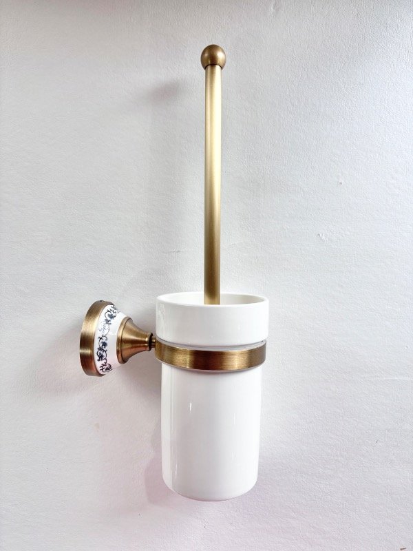 Producto - Cepillo de inodoro bronce RIN