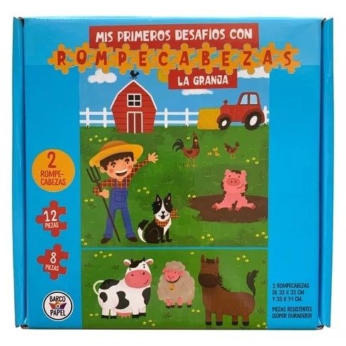 Producto - Mis primeros desafíos con rompecabezas - La Granja