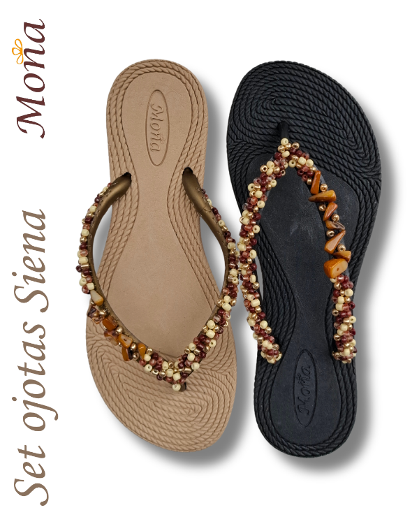 Producto - Set ojotas bordadas Siena