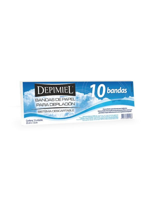 Producto - BANDAS DE PAPEL PARA RETIRAR CERA 10 unidades