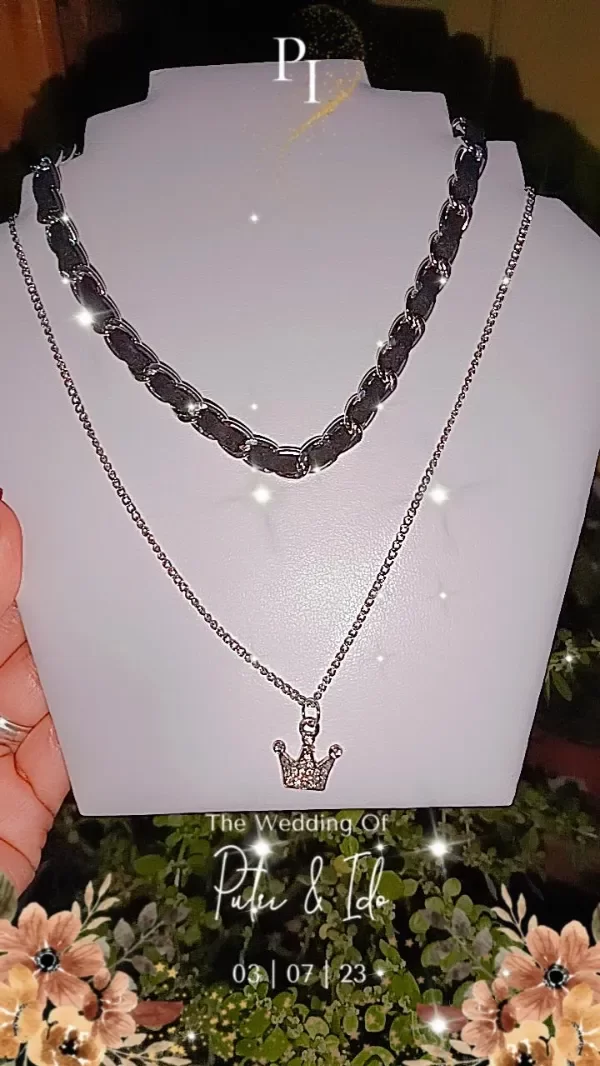 Producto - Chokers con cadena y gamuza