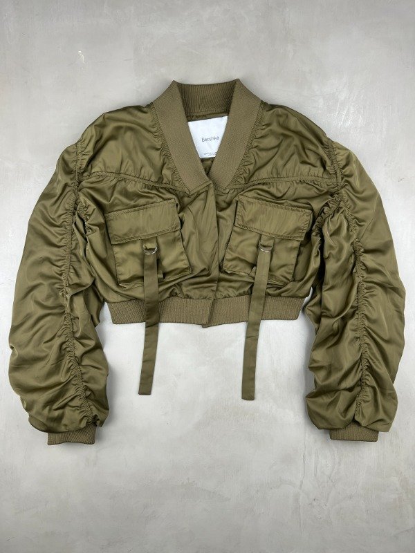 Producto - Satin Cargo Bomber Jacket - 0