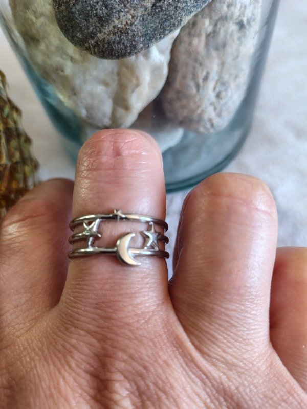 Producto - Anillo estrellas y lunas