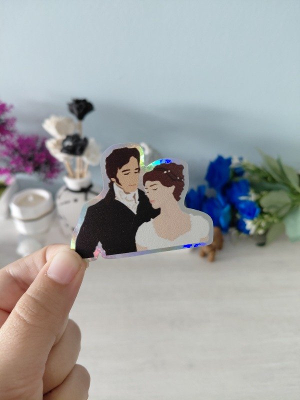 Producto - Stickers holográficos - Colección "Pelis/series" 0116B - Orgullo y prejuicio
