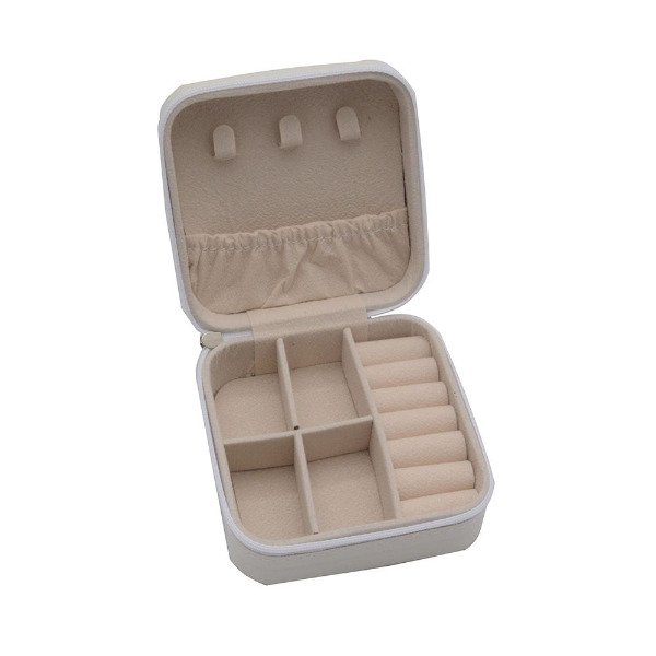 Producto - Alhajero cuadrado crema