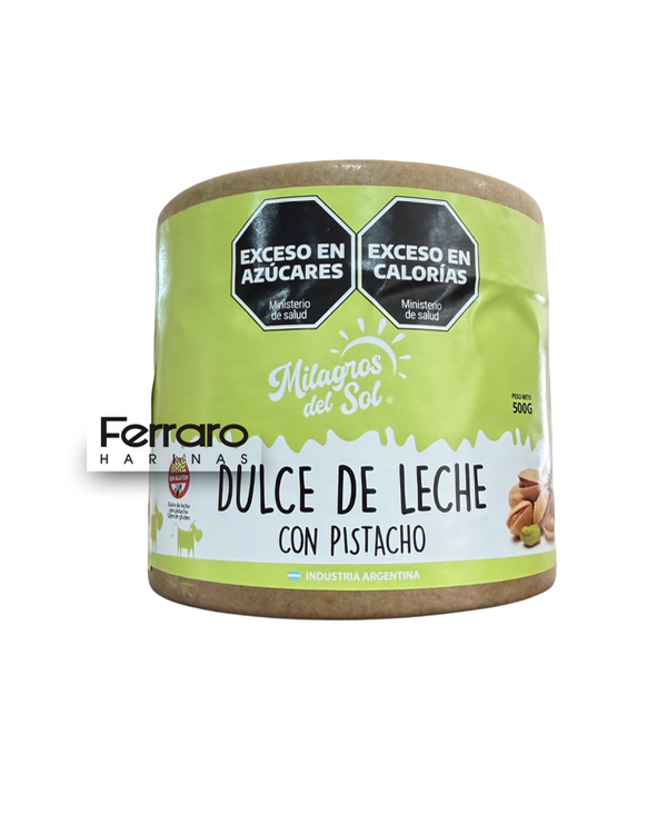 Producto - Dulce de leche Milagros del sol pistacho 500gr