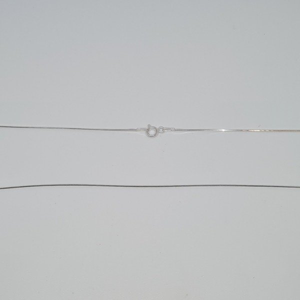 Producto - Cadena Plata clapton cuadrada x50cm