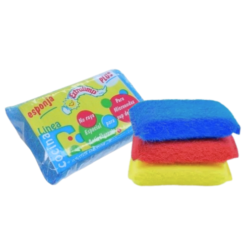 Producto - Esponja cocina AMARILLA/azul/VERDE/roja