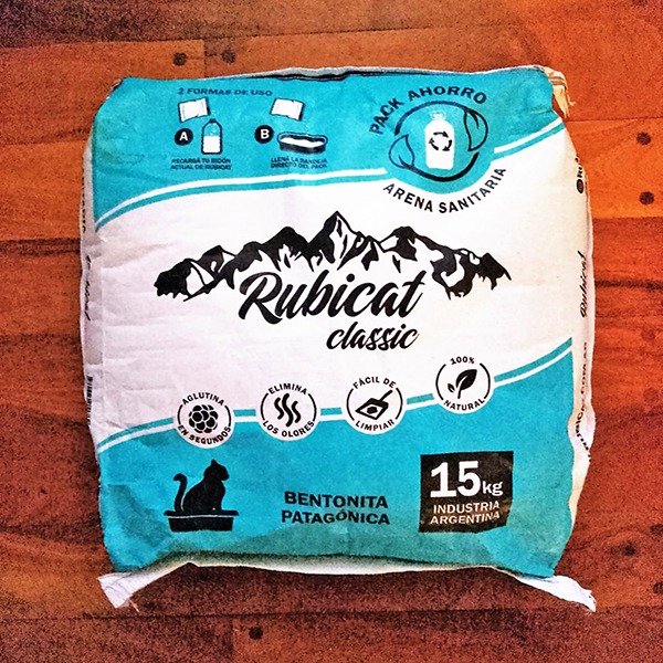 Producto - Piedritas sanitarias Rubicat clásicas por 15 kg