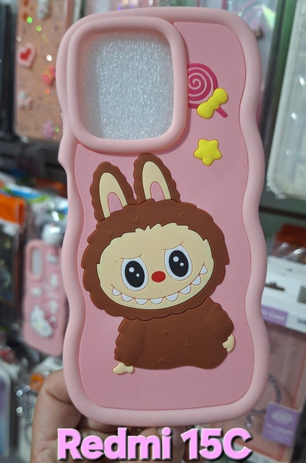 Producto - Fundas silicona diseño Labubu. Redmi 15C