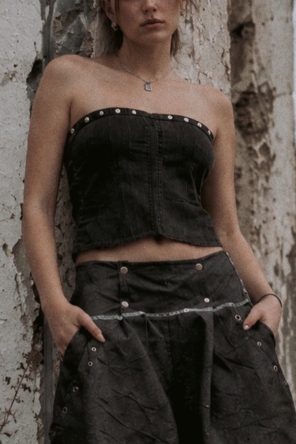 Producto - Bandeau denim rock