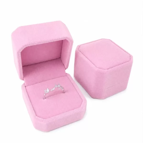 Producto - Cajita anillo rosa