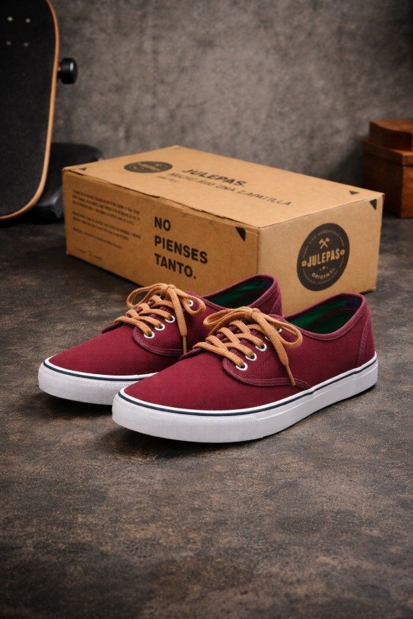 Producto - Zapatillas Julepas Alan Garner - Bordó - 0