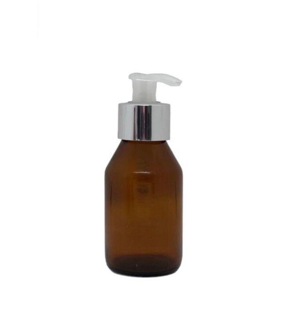 Producto - Jarabe x 125 cc Ambar con Valvula Cremera Plata