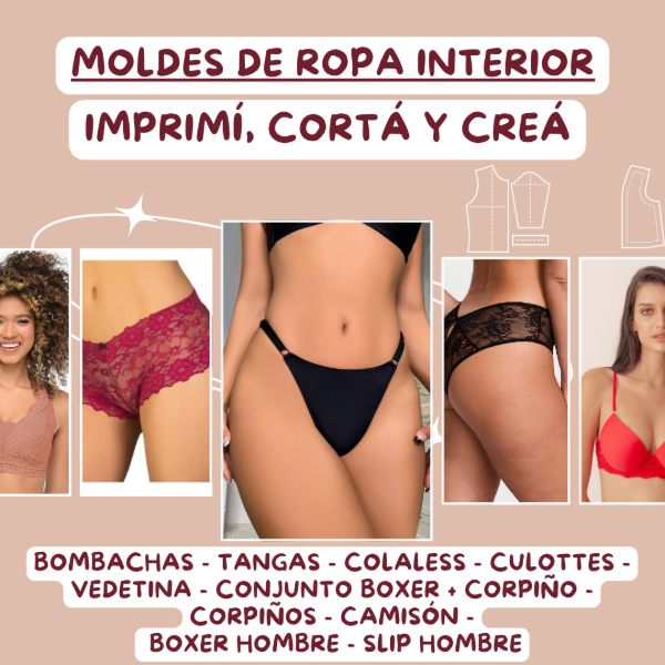 Producto - Pack Emprendedor 23 Moldes Lencería