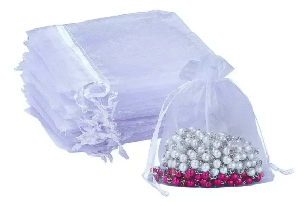 Producto - BOLSA DE ORGANZA 13X18 CM BLANCA X10u