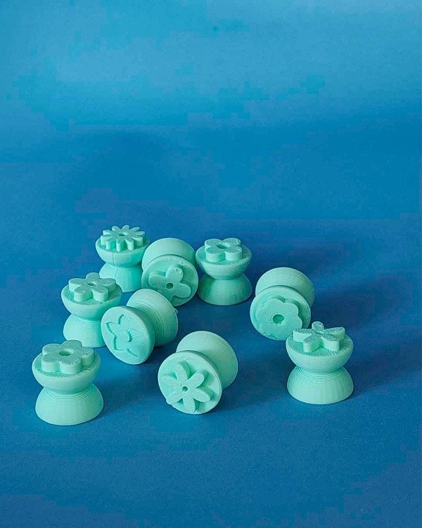 Producto - Sellos Florales 15 mm - 9 Unidades