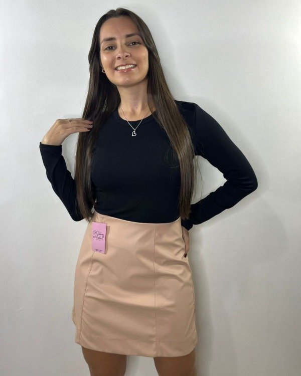 Producto - POLLERA ENGOMADA COLOR ROSA