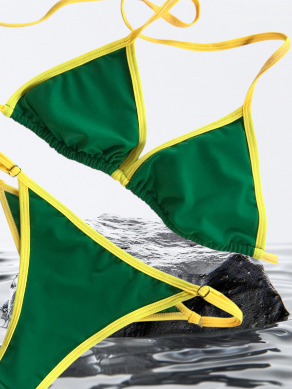 Producto - BIKINI BRASIL VERDE REGULABLE/COLA LESS