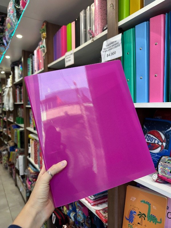 Producto - Carpeta Lomo Ancho A4 FUCSIA