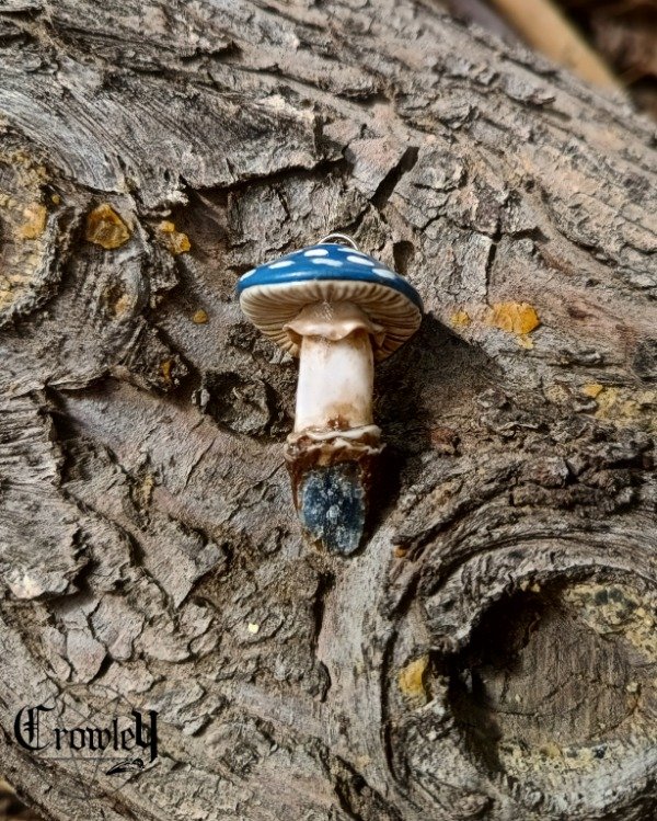 Producto - Collar honguito en Turmalina azul