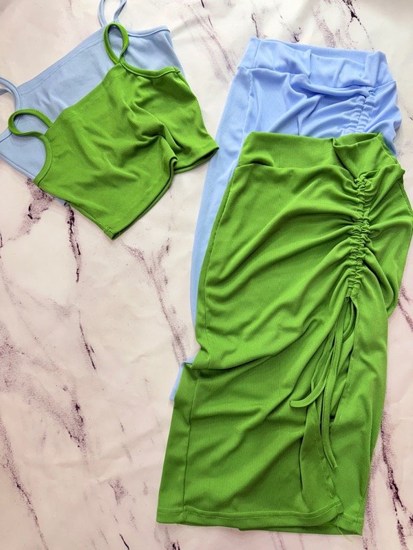 Producto - Top con pollera fruncess