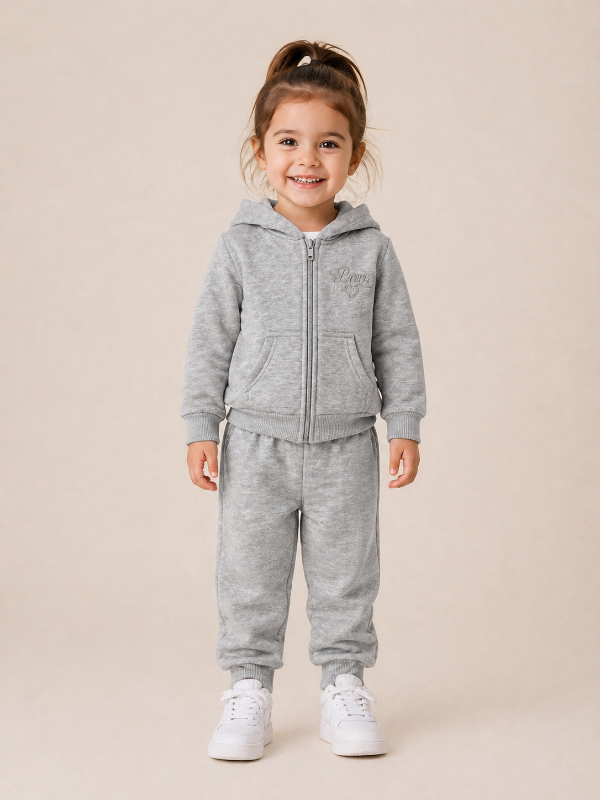 Producto - CONJUNTO FRIZADO BEBA CAMPERA Y BABUCHA