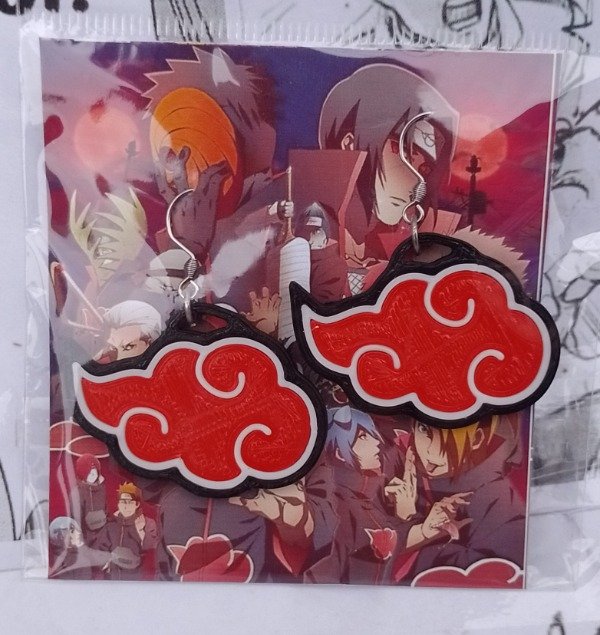 Producto - Aros 3D Akatsuki #2